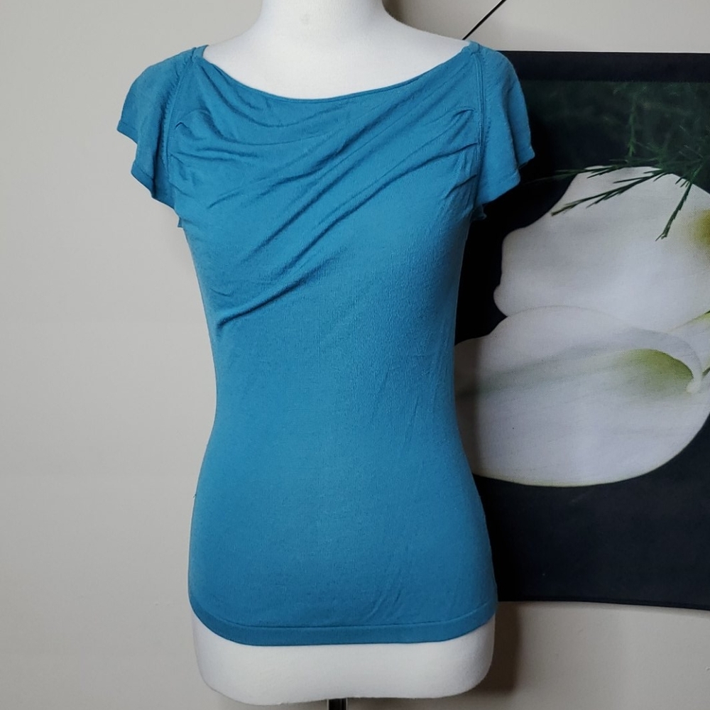 Banana Republic Short Sleeve Silk Top